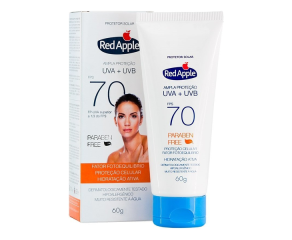 Protetor Solar Facial Red Apple 60g Fps70 Parabenos Free 