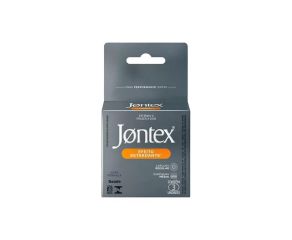 Preservativo Lubrificado Jontex C/3 Efeito Retardante 