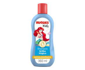 Shampoo Infantil Huggies 360ml Kids Brilho 
