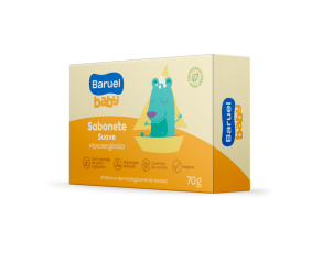 Sabonete Em Barra Infantil Baruel Baby 70g Suave 