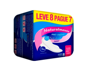 Absorvente Sem Abas Naturalmente L8p7 Mais Conforto Gel 