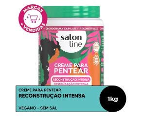 Creme Para Pentear Salon Line 1kg Reconstrução Intensa 
