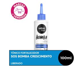Tônico Capilar Tratamento Salon Line 100ml Crescimento S.O.S Bomba 