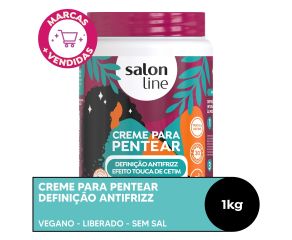 Creme Para Pentear Salon Line 1kg Definição Antifrizz Ef.Touca Cetim 