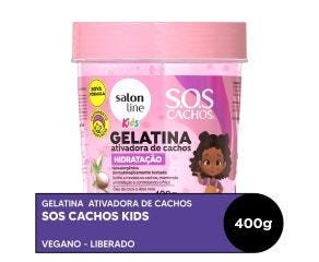 Creme Gelatina Salon Line 400g Sos Cachos Kids Hidratação 