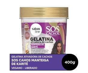 Creme Gelatina Salon Line 400g Sos Cachos Karite 