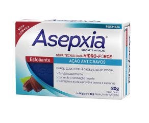 Sabonete Em Barra Anti-acne Asepxia 80g Esfoliante 