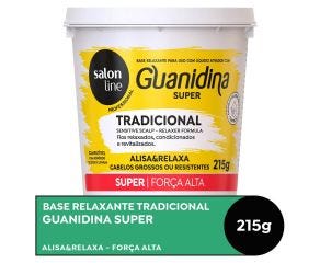 Guanidina Tradicional Super Forte Alisa e Relaxa Salon Line 215gr