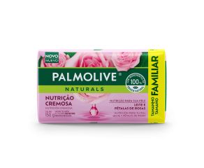 Sabonete Em Barra Uso Diário Palmolive 150g Leite E Rosas 