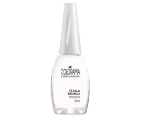 Esmalte Cremoso Colorama 8g Pétala Branca Sm 