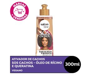 Ativador Cachos Salon Line 300ml Ricino&queratina 