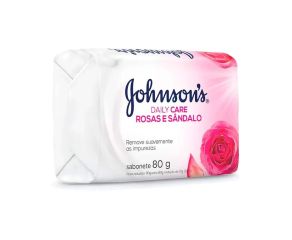 Sabonete Em Barra Uso Diário Johnson Johnson 80g Rosas E Sândalo 