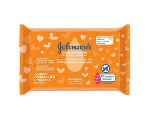 Lenço Umedecido Sache Johnson Johnson C/44 Limpeza Suave 