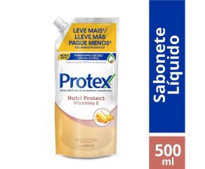 Sabonete Líquido Bactericida Protex 500ml Vitamina E Refil 