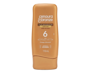 Protetor Solar Loção Cenoura E Bronze 110ml Cor Dourado Fps6 