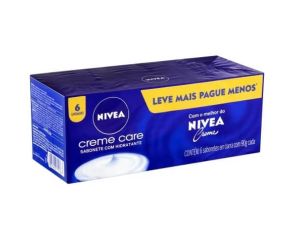 Sabonete Em Barra Uso Diário Nivea C/6 Creme Care C/6 L+p- 