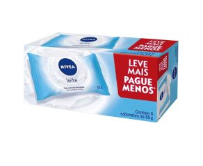 Sabonete Em Barra Uso Diário Nivea 85g Proteinas Do Leite C/6 L+p- 