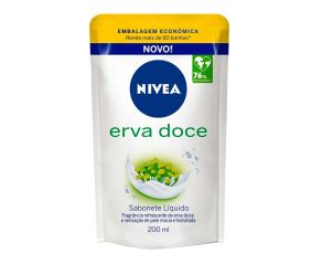Sabonete Líquido Uso Diário Nivea 200ml Erva Doce Refil 