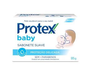 Sabonete Em Barra Infantil Protex 85g Proteção Delicada 