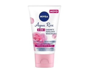 Sabonete Líquido Esfoliante Nivea 150ml Aqua Rose 3em1 Argila 