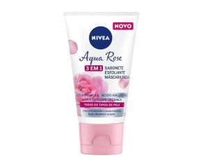 Sabonete Líquido Esfoliante Nivea 150ml Aqua Rose 3em1 Argila 