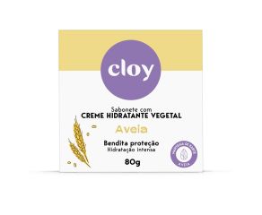 Sabonete Em Barra Uso Diário Cloy 80g Aveia Bendita Proteção 