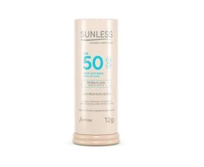 Protetor Solar Facial Sunless 12gr Stick C/base Ex.Clara Fps50 