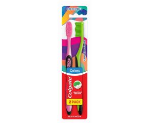 Escova Dental Média Colgate C/2 Colors 