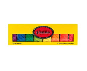 Kit Sabonete Barra Phebo 90g Amarelo C/8 