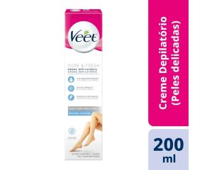 Depilatório Creme Veet 200ml Pure & Fresh Pele Sensível 