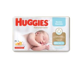 Fralda Infantil Huggies C/34 Natcare Mega Rn 