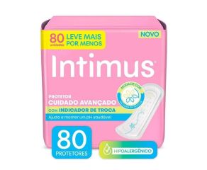 Protetor Diário Sem Abas Intimus Days C/80 Com Indicador De Troca 