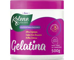 Modelador Gelatina Kolene 500g Superfinalizadores Rosa 