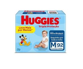 Fralda Infantil Huggies C/92 Hiper M 