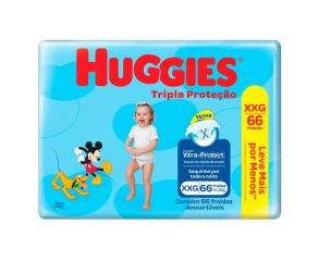 Fralda Infantil Huggies C/66 