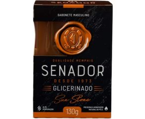 Sabonete Em Barra Glicerinado Senador 130g Sun Stone 