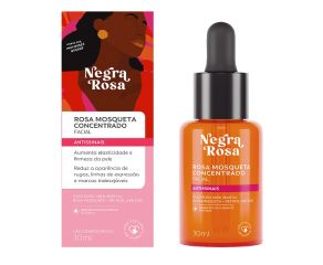 Óleo Facial Negra Rosa 30ml Antissinais Peles Negras 