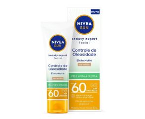 Protetor Solar Facial Nivea 50g Fps60 Efeito Matte Cor Média 