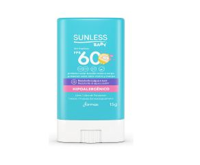 Protetor Solar Hidratante Sunless 15g Bastão Filtro Uv Fps60 Baby Unit