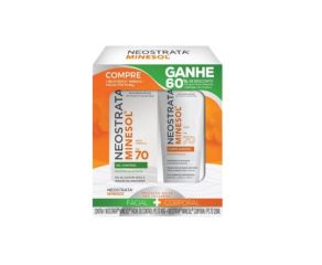 Protetor Solar Kit Minesol 40g Fps70 Ganhe 60%des 120ml Corporal 