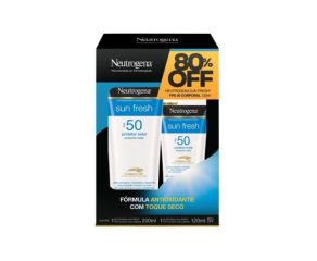 Protetor Solar Kit Neutrogena 200ml Fps50 Ganhe 80%desc 120ml 