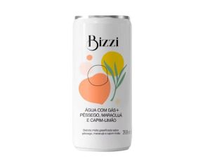 Água Com Gás Saborizada Bizzi 269ml Pessego Maracuja E Capim-limão Unit