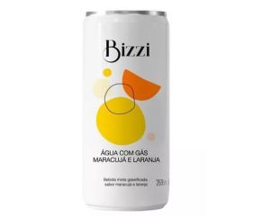 Água Com Gás Saborizada Bizzi 269ml Maracujá E Laranja Unit