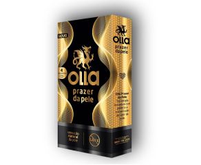 Preservativo Lubrificado Olla C/4 Prazer Da Pele 