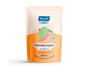 Sabonete Líquido Refil Baruel Baby 210ml Com Glicerina 