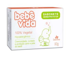 Sabonete Em Barra Infantil Bebe Vida 90g Aveia 