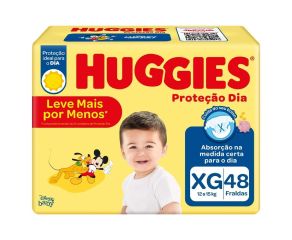 Fralda Infantil Huggies C/48 Proteção Dia Mega Xg 