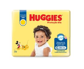 Fralda Infantil Huggies C/28 Proteção Dia Jumbo G 