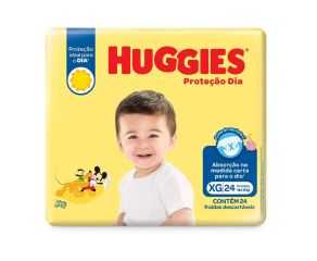 Fralda Infantil Huggies C/24 Proteção Dia Jumbo Xg 