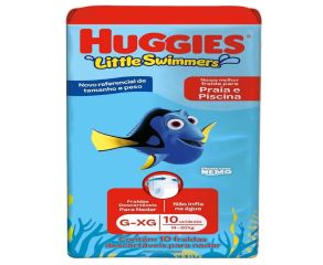 Fralda Infantil Huggies C/10 Swimmers G/xg 